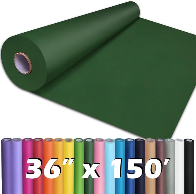 PerkHomy Dark Green Kraft Paper Roll 36" x 1 by PerkHomy