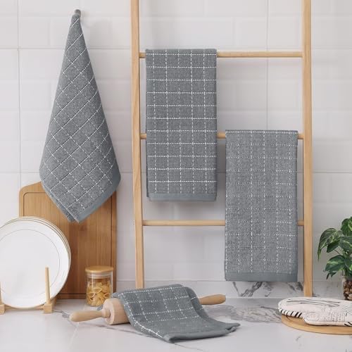 Homaxy 100% Cotton Terry Kitchen Towels, 2 Pack - Image 6