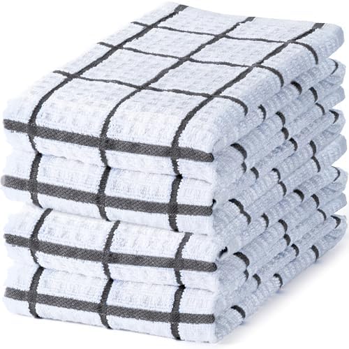DecorRack Waffle Weave Kitchen Towels 15x25 in by DecorRack