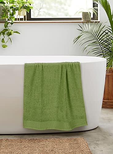 GLAMBURG 100% Cotton 2 Pack Oversized Bath Towel Set 28x55 Inches, Ultra Soft - Image 5