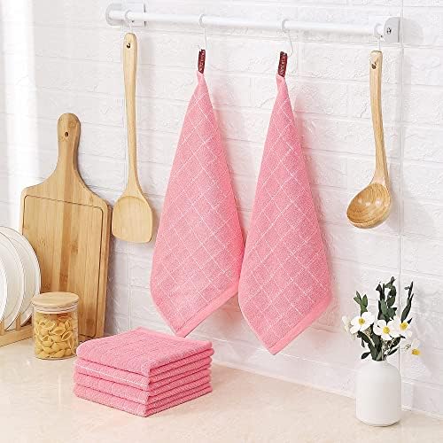 Homaxy 100% Cotton Terry Kitchen Dish Cloths, 7 Pack - Image 6
