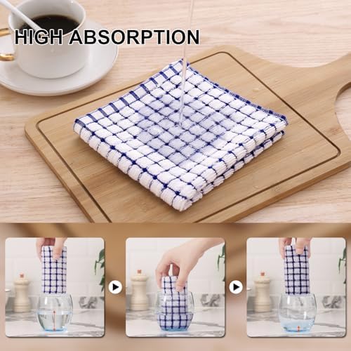 Kitinjoy Cotton 15 Pack Terry Kitchen Dish Cloths - Image 4