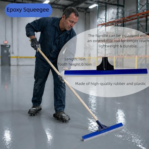 16in Epoxy Squeegee, Teeth Notched Squeegee - Image 4
