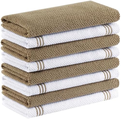Homaxy Dual Design Cotton Kitchen Towels by Homaxy