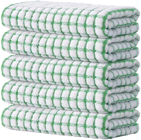 Kitinjoy Cotton 5 Pack Terry Kitchen Towels by Kitinjoy