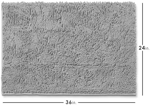 Hearth & Harbor Bathroom Rugs, Chenille Bath Mat - Image 3
