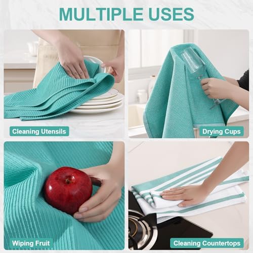 Homaxy Cotton 380 GSM Premium Kitchen Towels, 12 Pack - Image 4