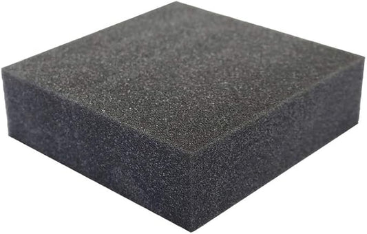 FoamRush 2" x 24" x 24" Charcoal High Density Upholstery Foam Cushion, Upholstery Sheet, Foam Padding, Seat Replacement, Wheelchair Seat & Chair Cushion Replacement, Square, Made in USA