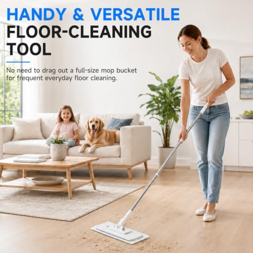 Hands-Free Cloth Changing Flat Mop, No Wash Wall Cleaner Mop - Image 2