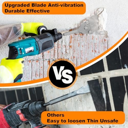 SDS Plus Floor Scraper Kit, 5 Inch x 11 Inch Tile Removal Tool - Image 4