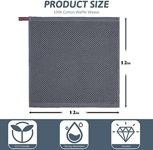 Nialnant 12 Pack Dish Towels, 100% Cotton Kitchen Towels, Soft and Absorbent - Image 2