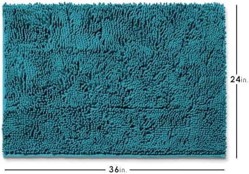 Hearth & Harbor Bathroom Rugs, Chenille Bath Mat - Image 3