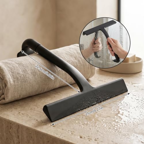 Silicone Shower Squeegee with Hanging Hook - Image 2