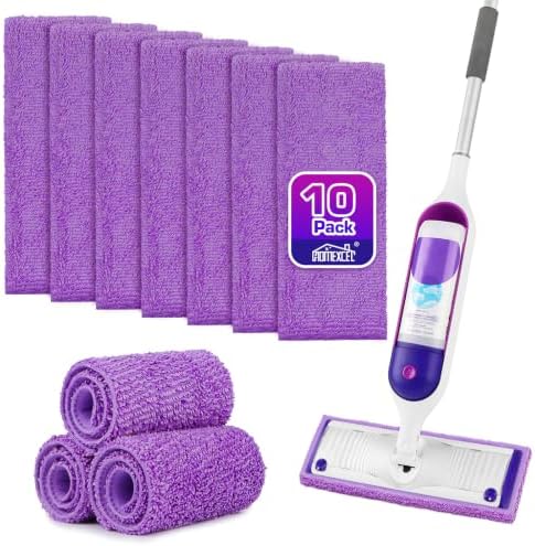 HOMEXCEL Microfiber Mop Pads 10 Pack by HOMEXCEL
