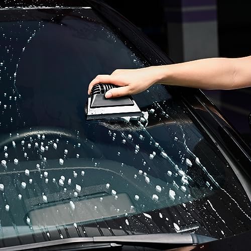 FOSHIO Black Small Squeegee, Non-Slip Handle Rubber PPF Squeegee - Image 5