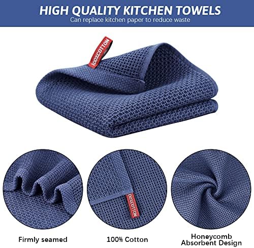 Nialnant 6 Pcs Kitchen Towels, 100% Cotton, 13 x 28 in - Image 4
