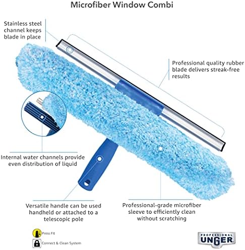 Unger Professional 2-in-1 Squeegee & Scrubber - Image 2