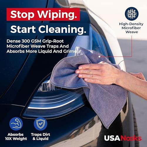 USANOOKS Premium 300GSM Microfiber Cleaning Cloth - Image 6