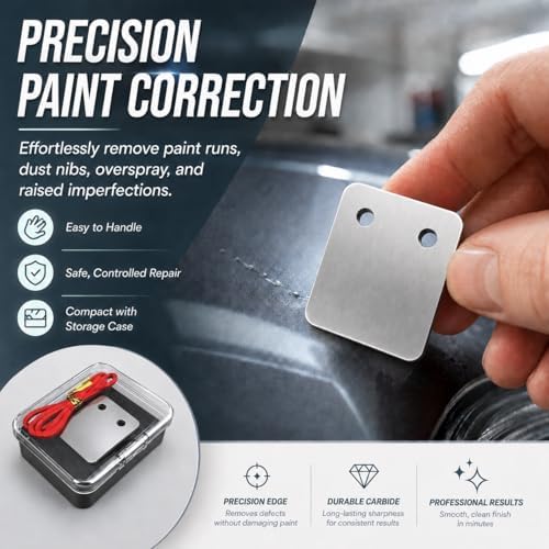 Carbide Tungsten Denibbing Tool， Paint Run Removal Tool，Car Paint Repair File - Image 6
