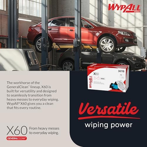 WypAll GeneralClean X60 Multi-Task Cleaning Cloths, 9 x 100 Towels - Image 5