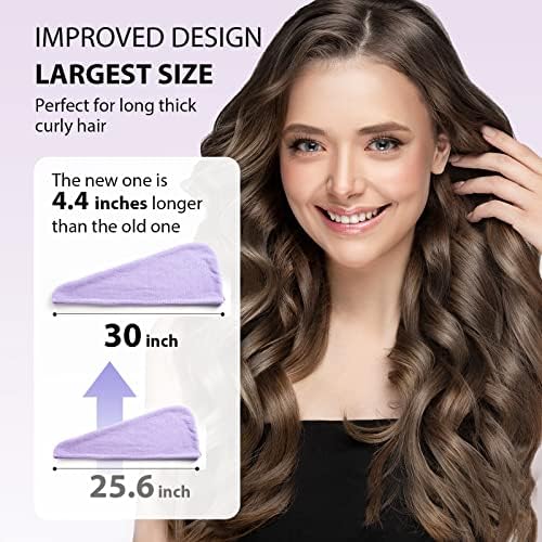 YFONG Larger Microfiber Hair Towel Wrap - Image 6