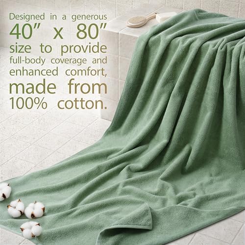Cotton Paradise 100% Cotton Turkish Towel, Soft Absorbent Quick Dry, 40x80 - Image 2