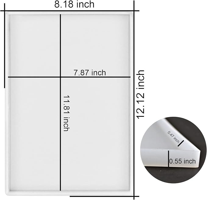 RESINWORLD Large Deep Flat Tray Mold - Image 2