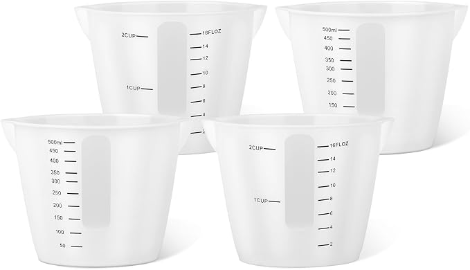 Gartful 500ml Reusable Silicone Resin Cups, Large Silicone Mixing Bowl by Gartful