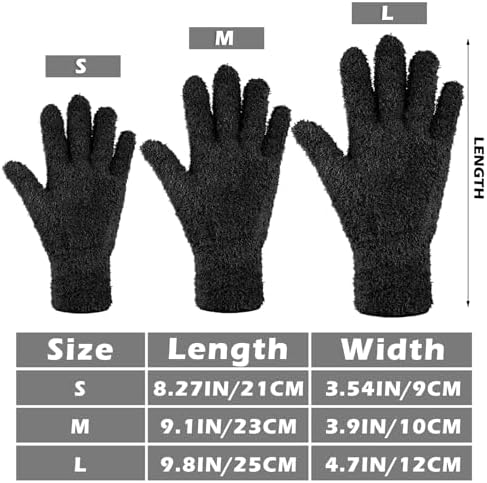 Patelai 6 Pairs Microfiber Dusting Gloves - Image 3