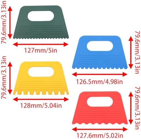7 Piece Plastic Paint Scraper Tool Set - Image 5