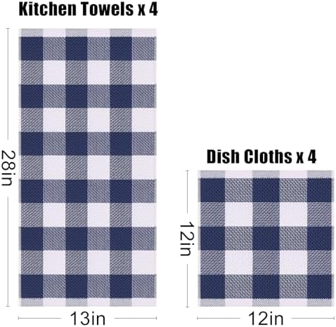 Homaxy Kitchen Towels and Dishcloths Set of 12 - Image 4