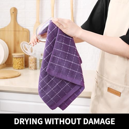 Homaxy 100% Cotton Terry Kitchen Towels, 2 Pack - Image 4