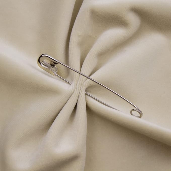 3 Inches Large Safety Pins, Pack of 50, Big Heavy Duty Safety Pins for Brooch Making, Blankets, Crafts, Cloth Curtain (SP)