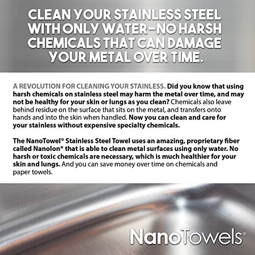 Nano Towels Stainless Steel Cleaner | The Amazing Chemical Free Stainless Steel - Image 2