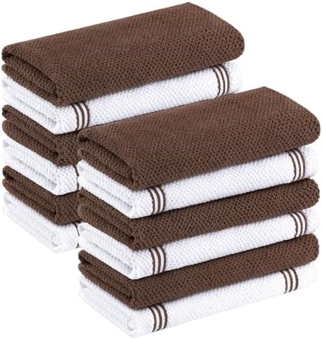 Homaxy Dual Design Cotton Kitchen Towels by Homaxy
