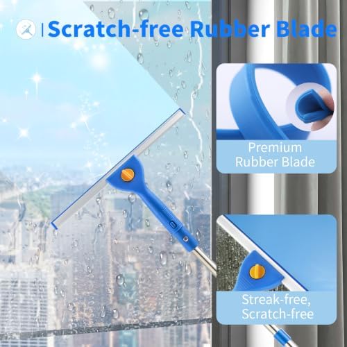 10Ft Window Squeegee with Long Handle, Window Washer - Image 6