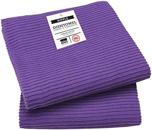 Now Designs Ripple Kitchen Towel, Prince Purple by NowDesigns
