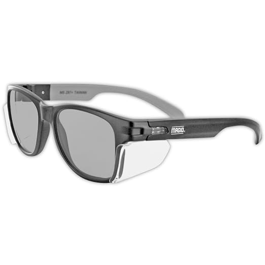 MAGID Y50 Safety Glasses for Construction | Black Frame — 24-Pack, ANSI Z87.1+ by MagidGloveSafety