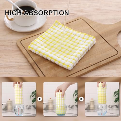 Kitinjoy Cotton 10 Pack Terry Kitchen Dish Cloths - Image 4