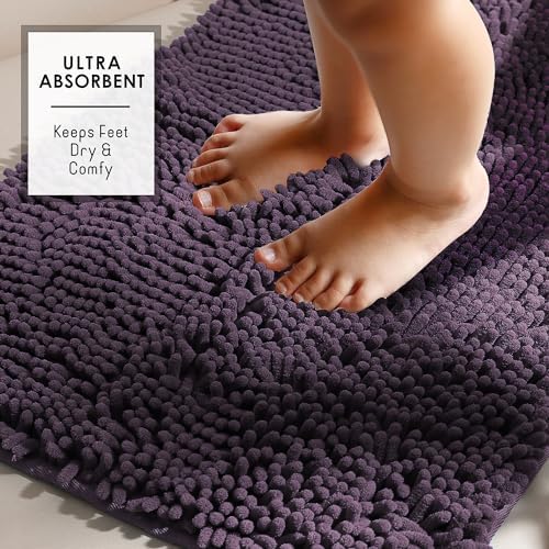 Hearth & Harbor Bathroom Rugs, Chenille Bath Mat - Image 4