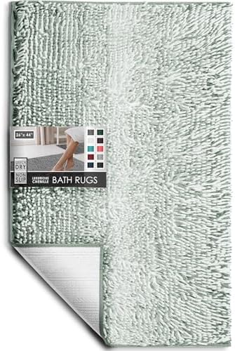 Hearth & Harbor Bathroom Rugs, Chenille Bath Mat by HearthHarbor