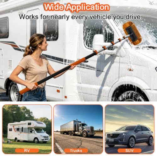 22FT Reach 6-in-1 Car Wash Brush Kit - Image 2
