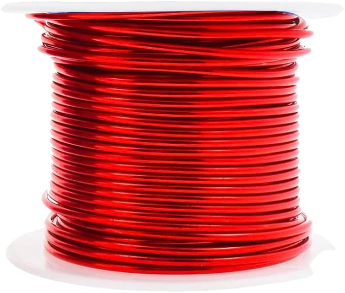 Mandala Crafts 18 Gauge Anodized Aluminum Craft Wire for Jewelry Making - 400 FT Colored Flexible Rainbow Wire - Bendable for Bonsai Armature Crafting Sculpting