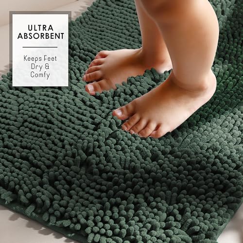 Hearth & Harbor Bathroom Rugs, Chenille Bath Mat - Image 5