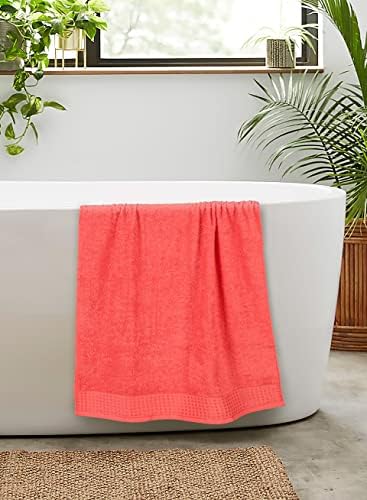 GLAMBURG 100% Cotton 2 Pack Oversized Bath Towel Set 28x55 Inches, Ultra Soft - Image 5