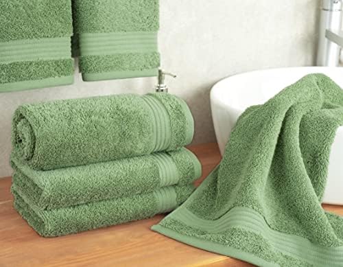 Cotton Paradise 100% Cotton Turkish Towel Set, Soft Absorbent Quick Dry - Image 2