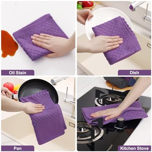 Homaxy 100% Cotton Terry Kitchen Towels - Image 5