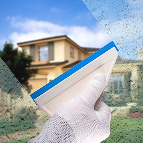 FOSHIO 4Pack White Auto Home Kitchen Bathroom Shower Squeegee Hand Squeegee - Image 6