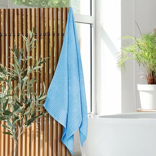 GLAMBURG Ultra Soft 4 Pack Oversized Bath Towel Set 27x54 inches, 100% Cotton - Image 4
