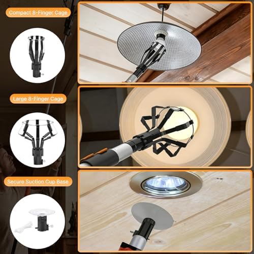 High Ceiling Duster Kit with 20FT Extension Pole & Light Bulb Changer - Image 5